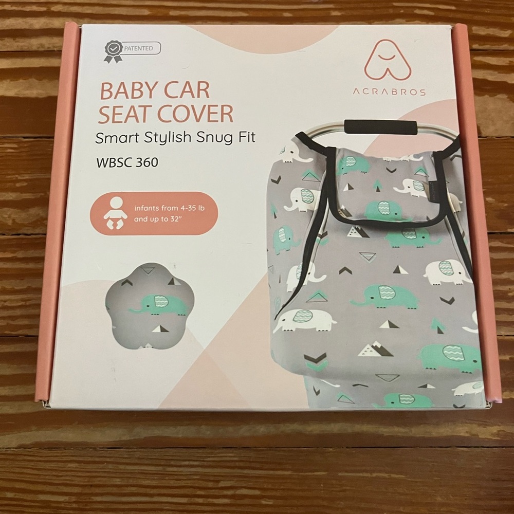 Baby Car Seat Cover - Elephant